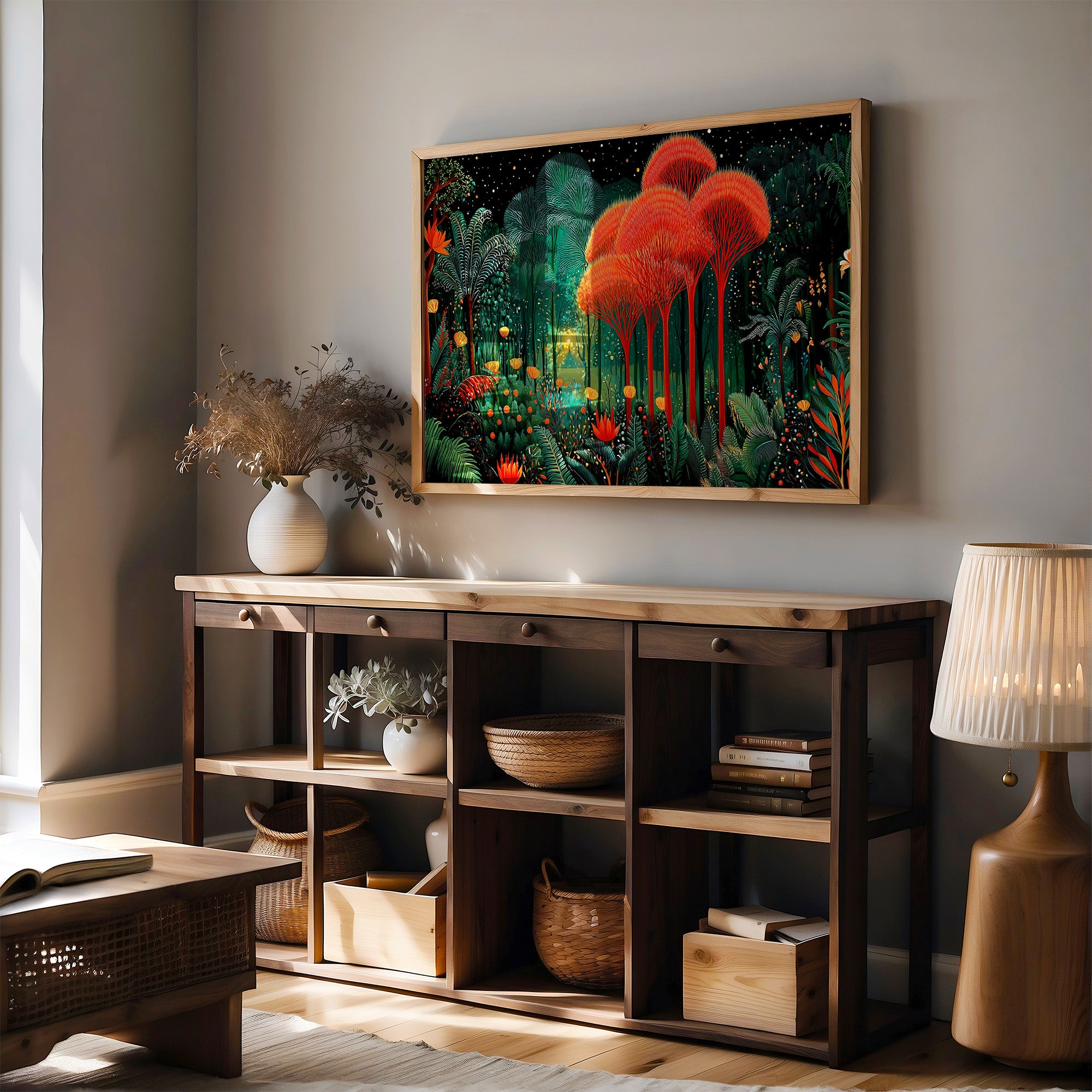 Coral Trees Dance In Midnight Gardens