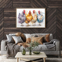 Four Feathered Friends Strolling Together
