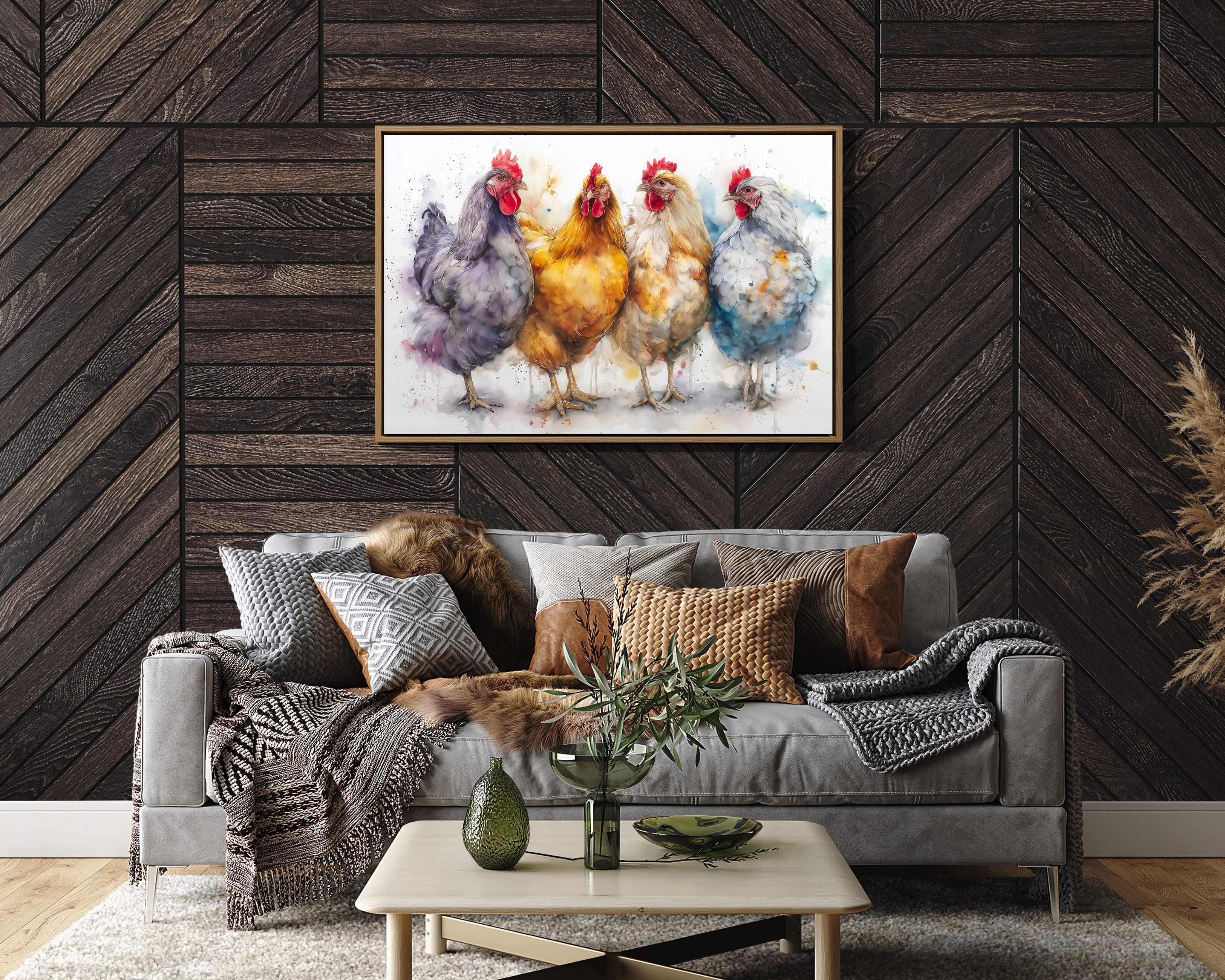 Four Feathered Friends Strolling Together