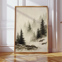 Mist Over Timeless Pines