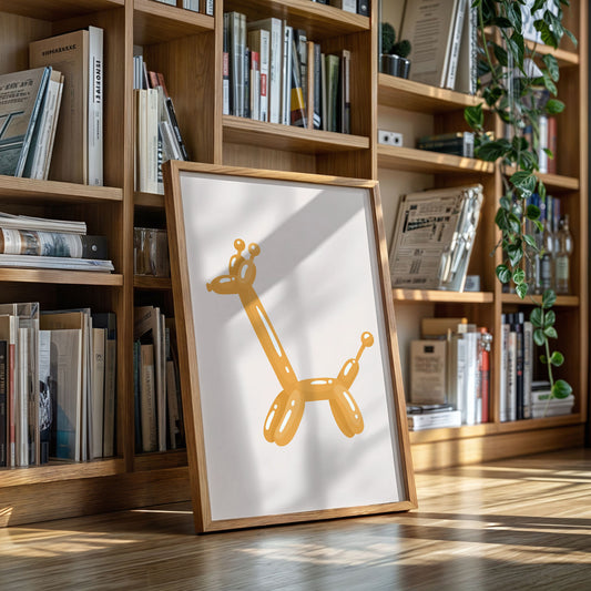 A Giraffe's Playful Journey