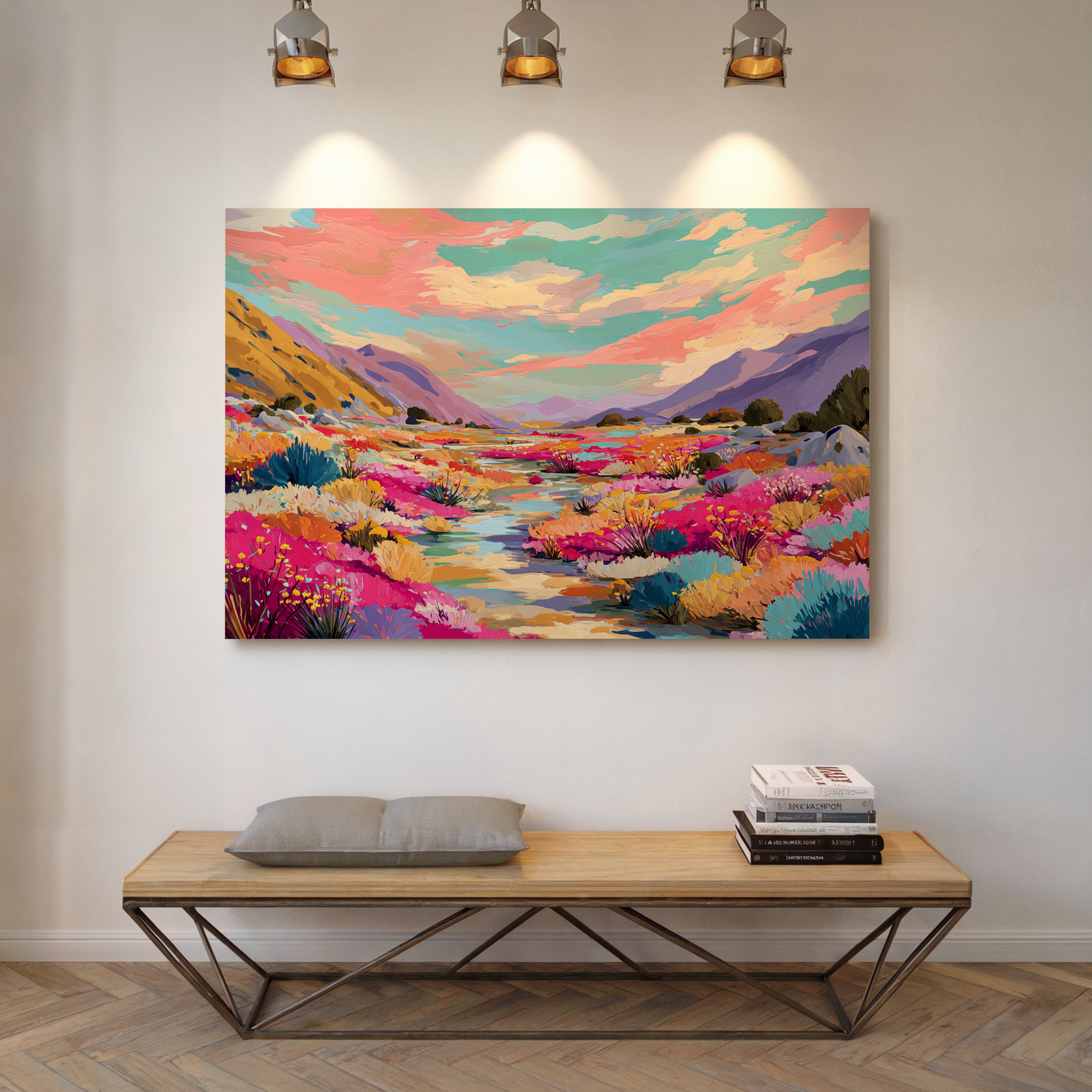 Desert Stream Paints Wild Gardens