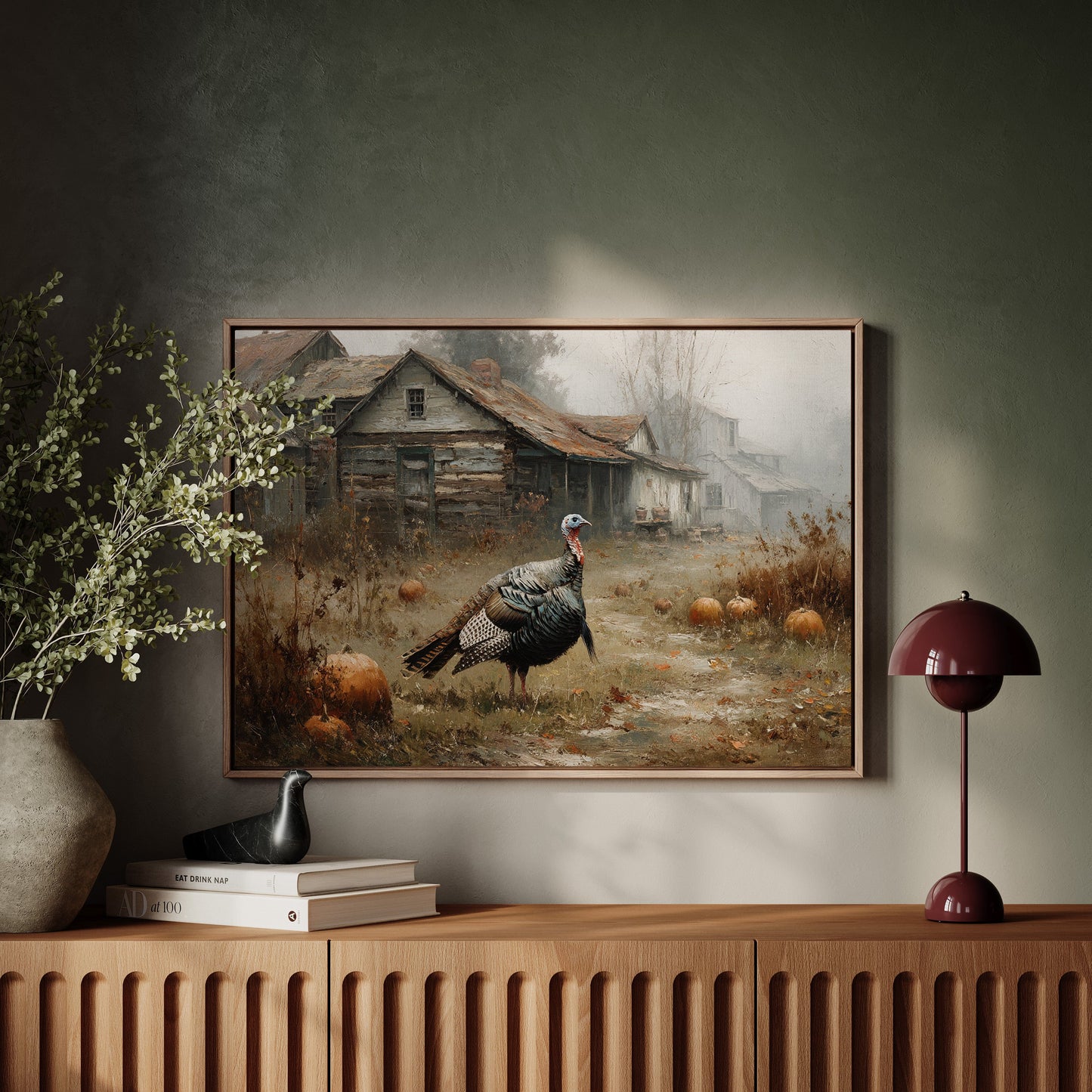 Wild Turkey's Autumn Farmhouse Patrol