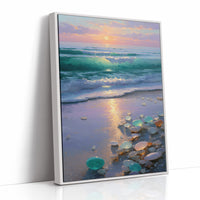 Sea Glass Catches The Rising Sun