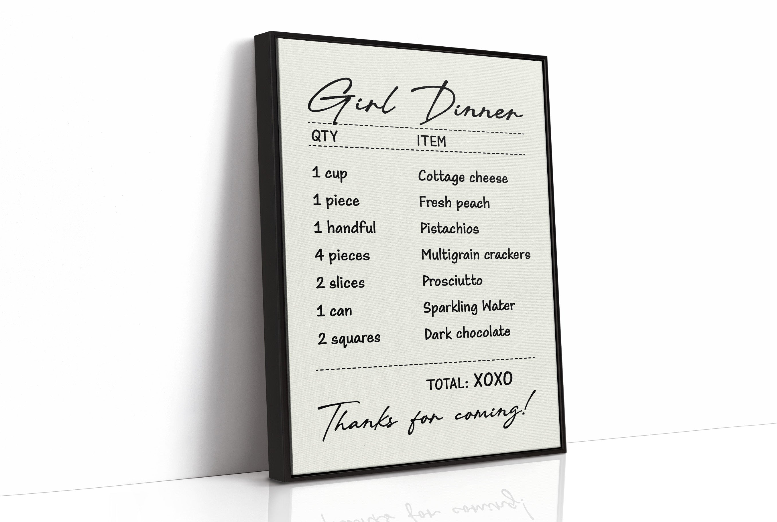 Girl Dinner, Take Three