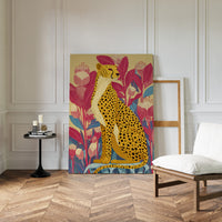 Elegance Among Vibrant Blooms