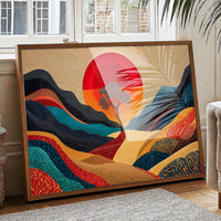 Lone Tree Dances At Sunset's Peak