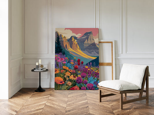 When Mountains Kiss the Meadow