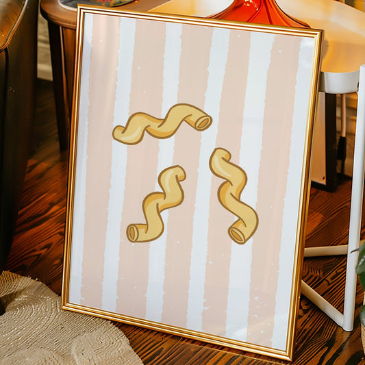 Pasta Dances Through Blush Stripes