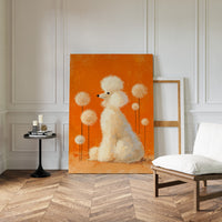 A Poodle's Playful Garden