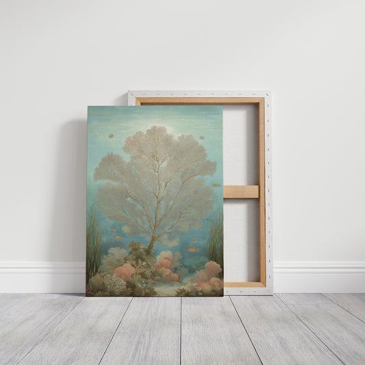 Seafoam Memories In Wooden Frame