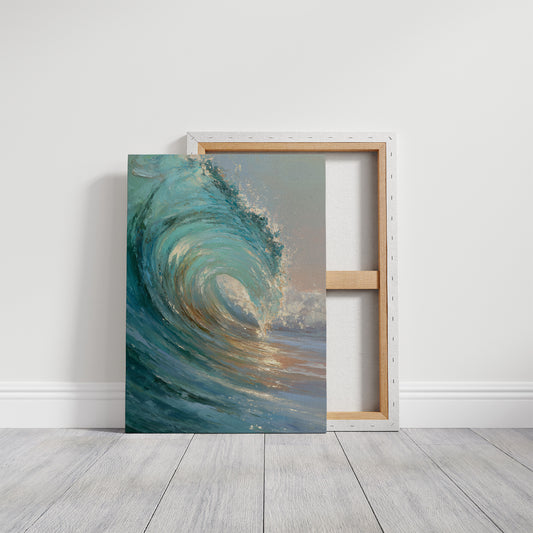 Teal Crescendo Captures Coastal Memory