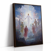 Celestial Ascension Through Radiant Clouds