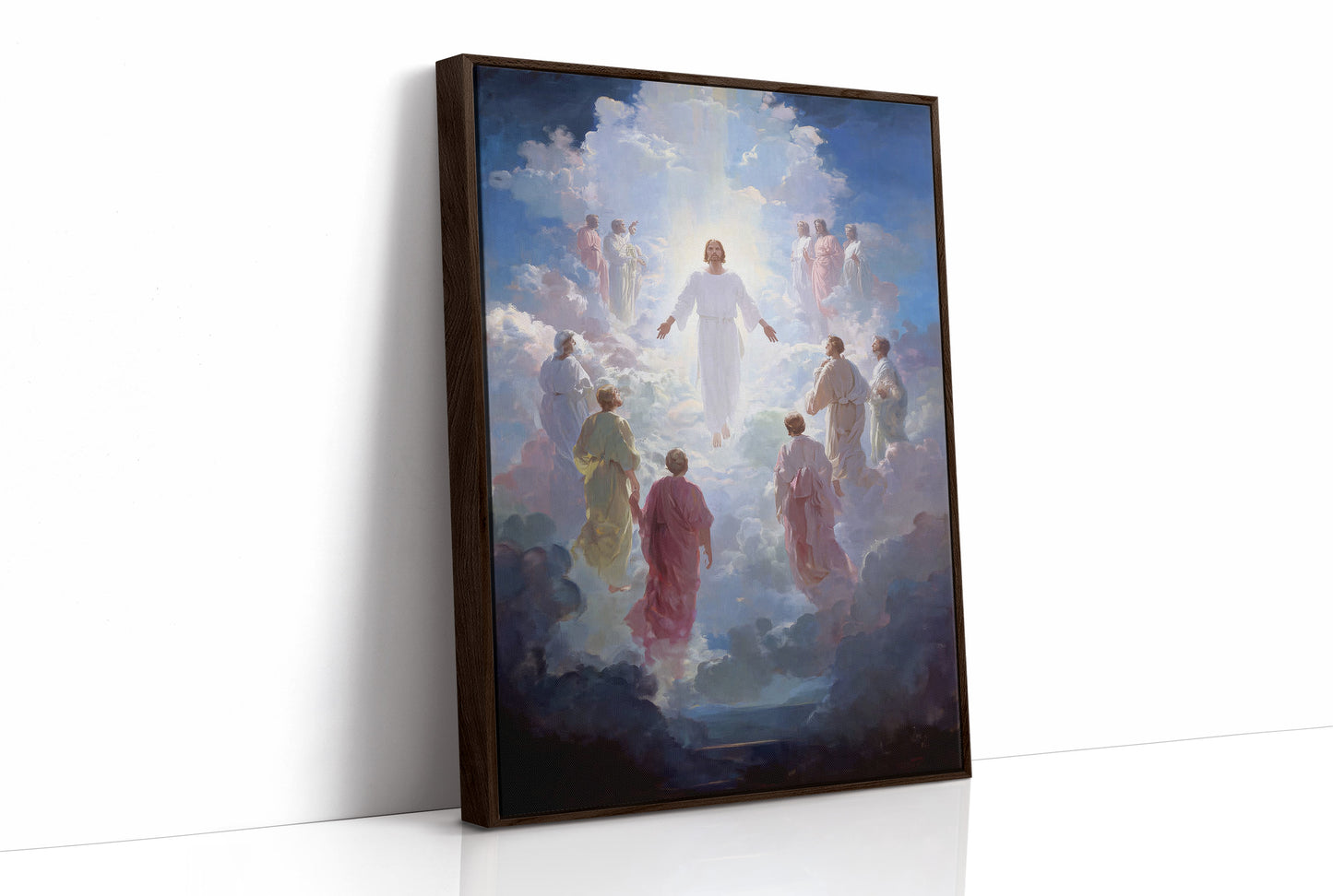 Celestial Ascension Through Radiant Clouds