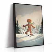 Gingerbread Skier Finds Fresh Powder