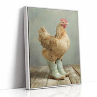 Farmyard Fashionista: Boots and Feathers