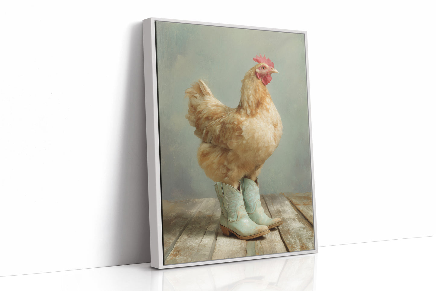 Farmyard Fashionista: Boots and Feathers