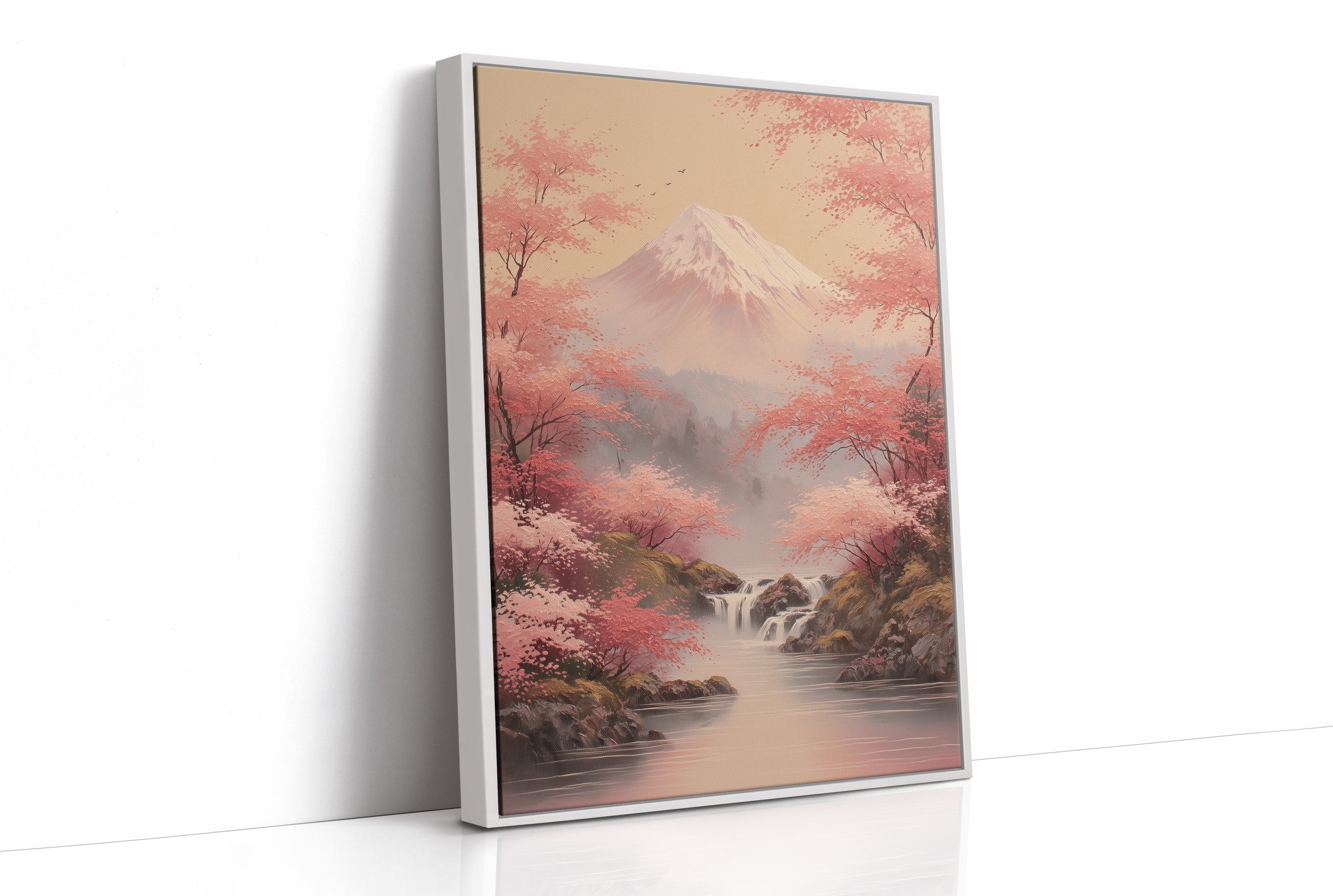 Cherry Blossoms Dance Near Fuji