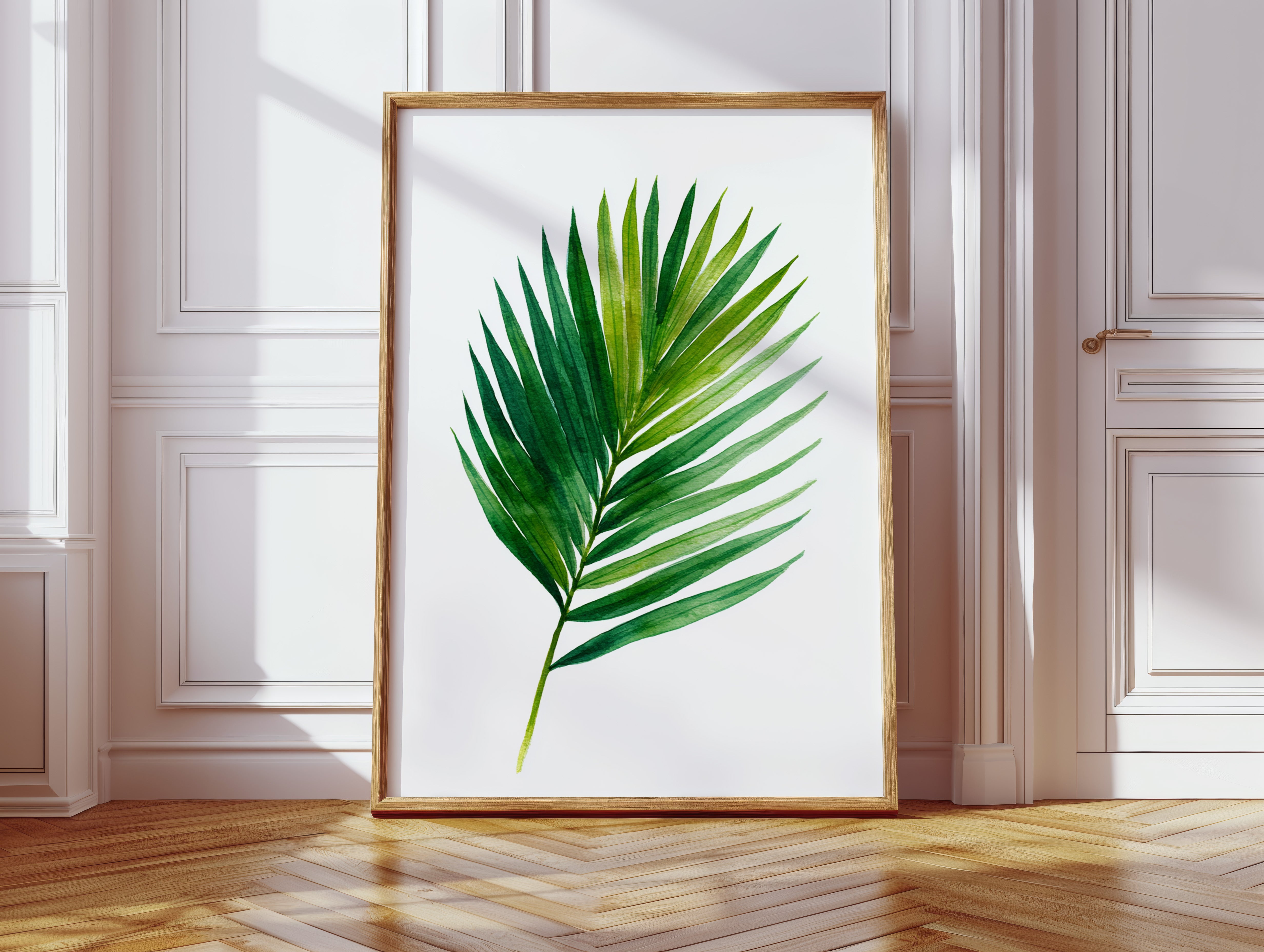 Emerald Fronds in Gentle Breeze