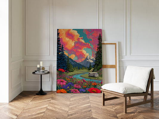 Journey Through Blossoms and Peaks