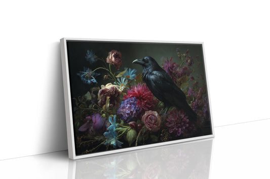 Raven's Tale Among Velvet Blooms