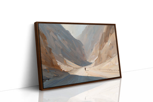 Solitude Among Towering Canyon Walls