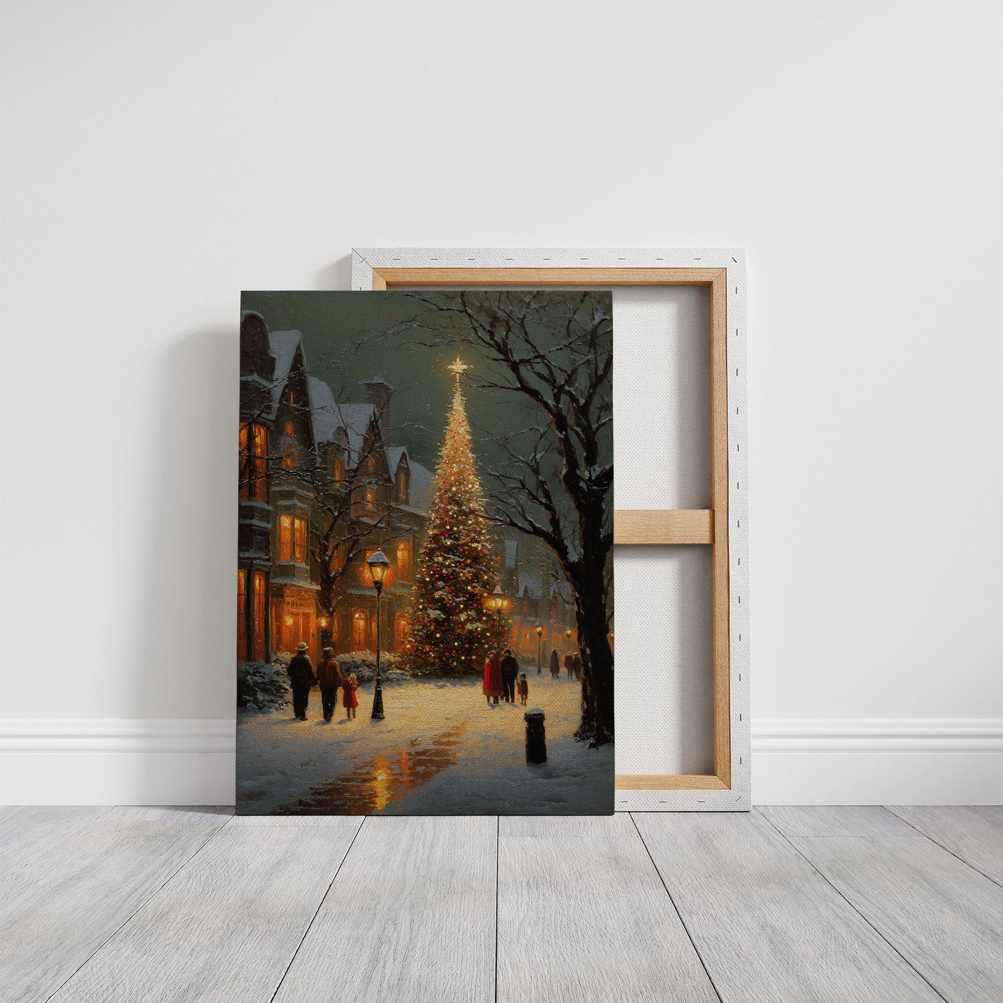 Winter Evening Glows Through Victorian Streets