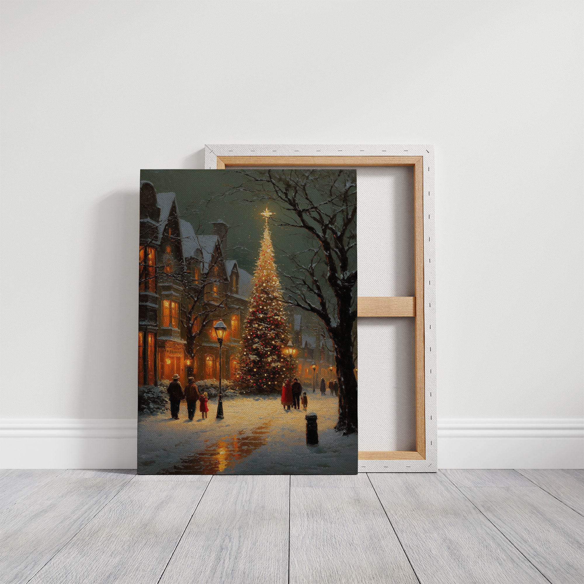 Winter Evening Glows Through Victorian Streets