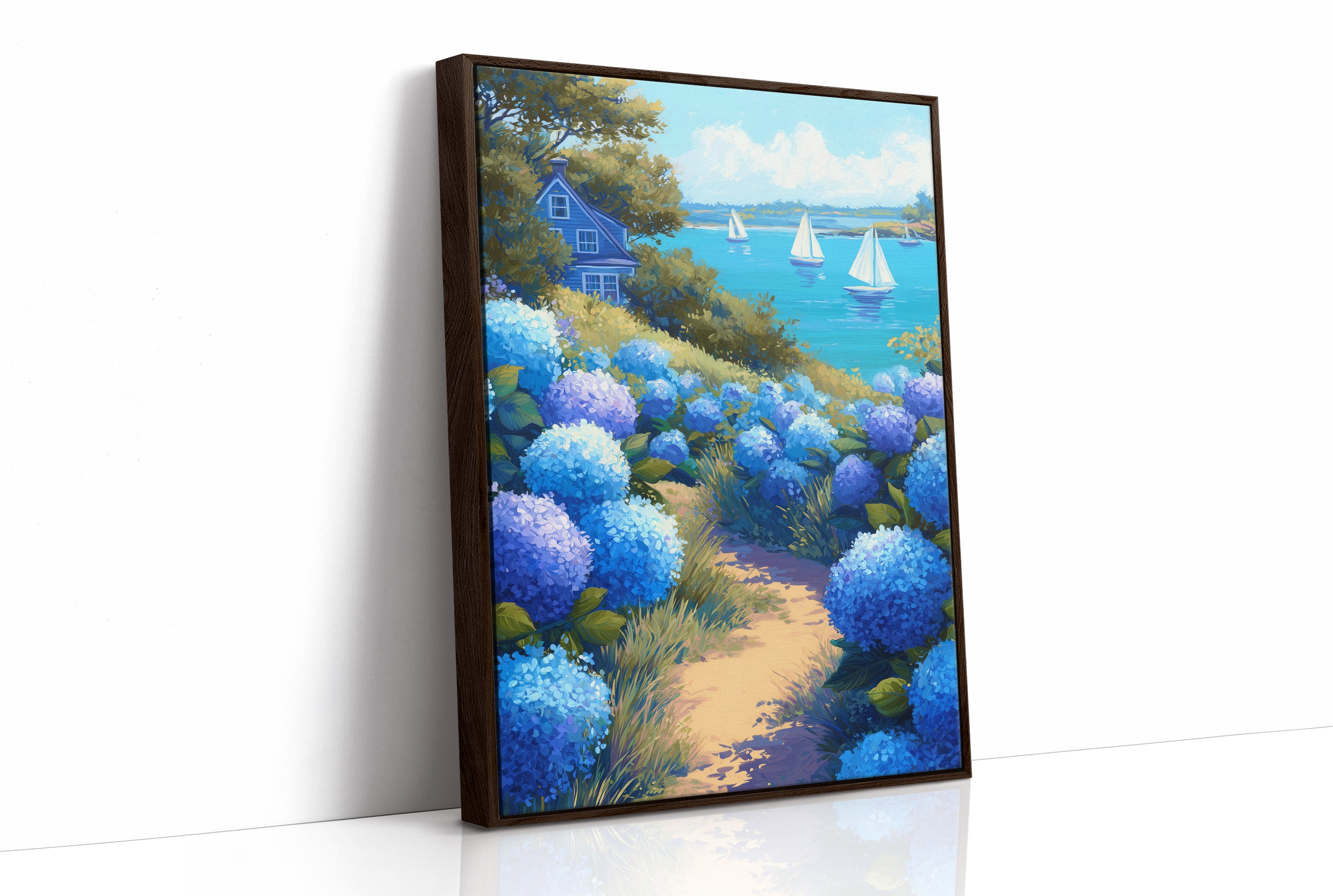 Hydrangea Path to Coastal Serenity