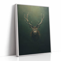 Crowned Stag in Forest Shadows