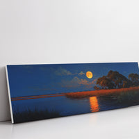 Moonrise Over the Quiet Marsh