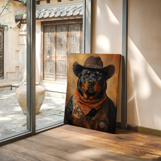 Rottweiler Ranger in the Wild West