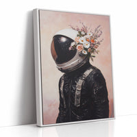 Astronaut with Blossoms on Blush