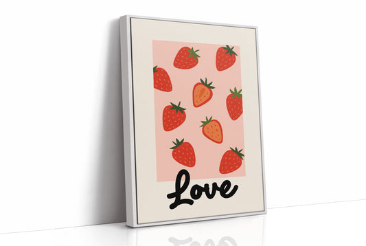 Sweet Summer On Pink Canvas