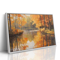 Autumn River Holds Golden Stories