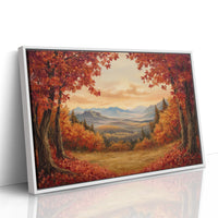 Autumn Maples Frame Mountain Gold