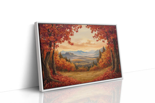 Autumn Maples Frame Mountain Gold
