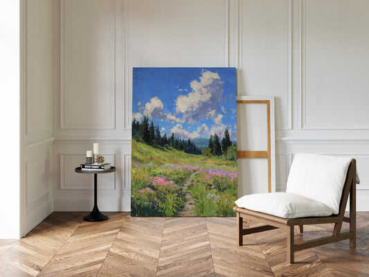 Pathway Through Blooming Meadows