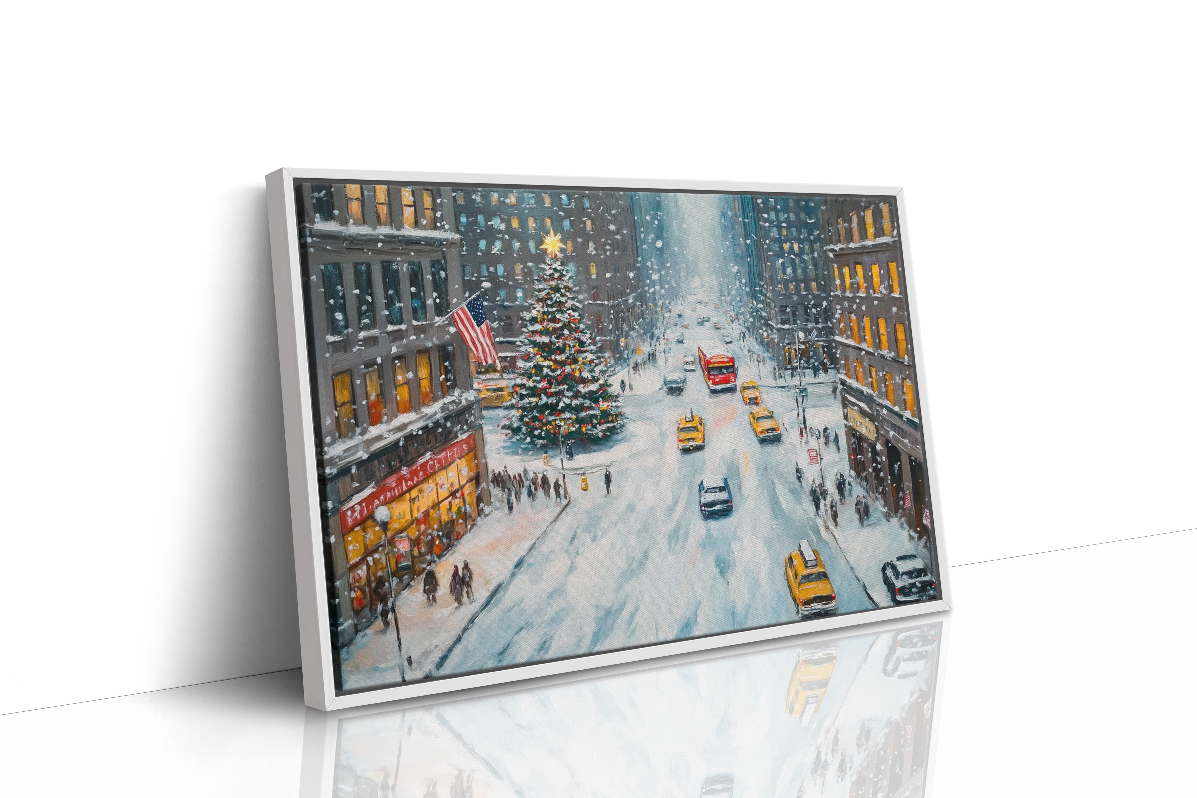 Manhattan's Christmas Ballet In Snow