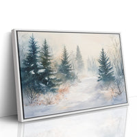 Snow Softens The Forest Path