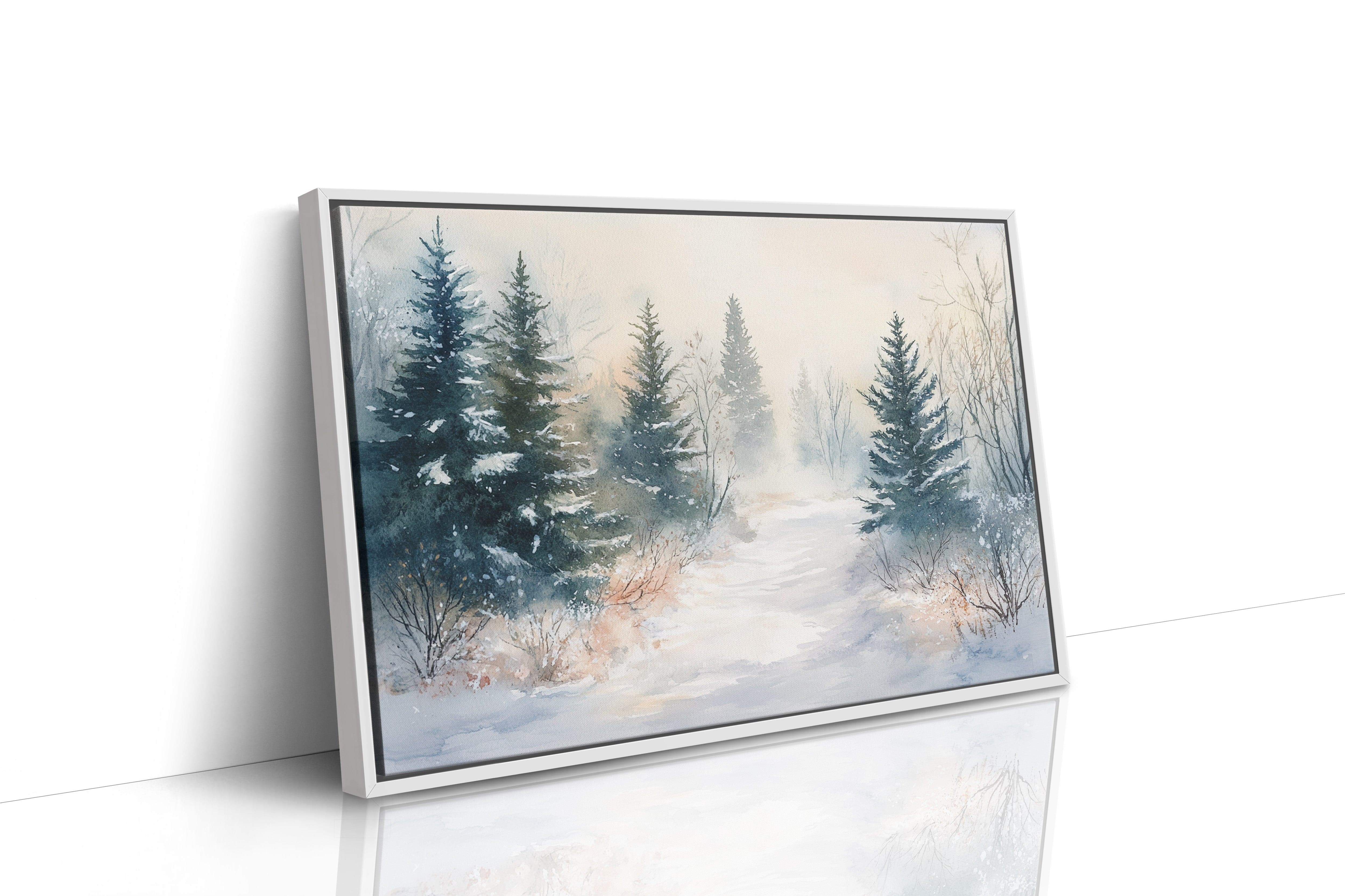 Snow Softens The Forest Path