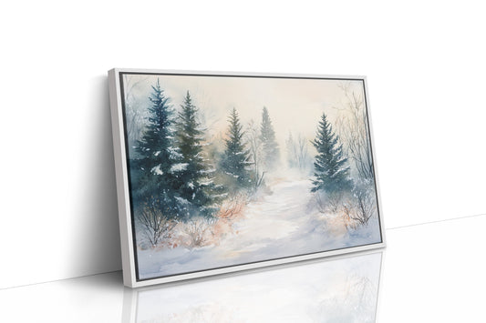 Snow Softens The Forest Path
