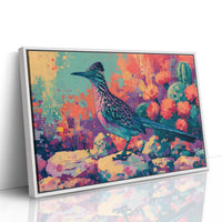 Roadrunner in Bloom, Fauvist Desert