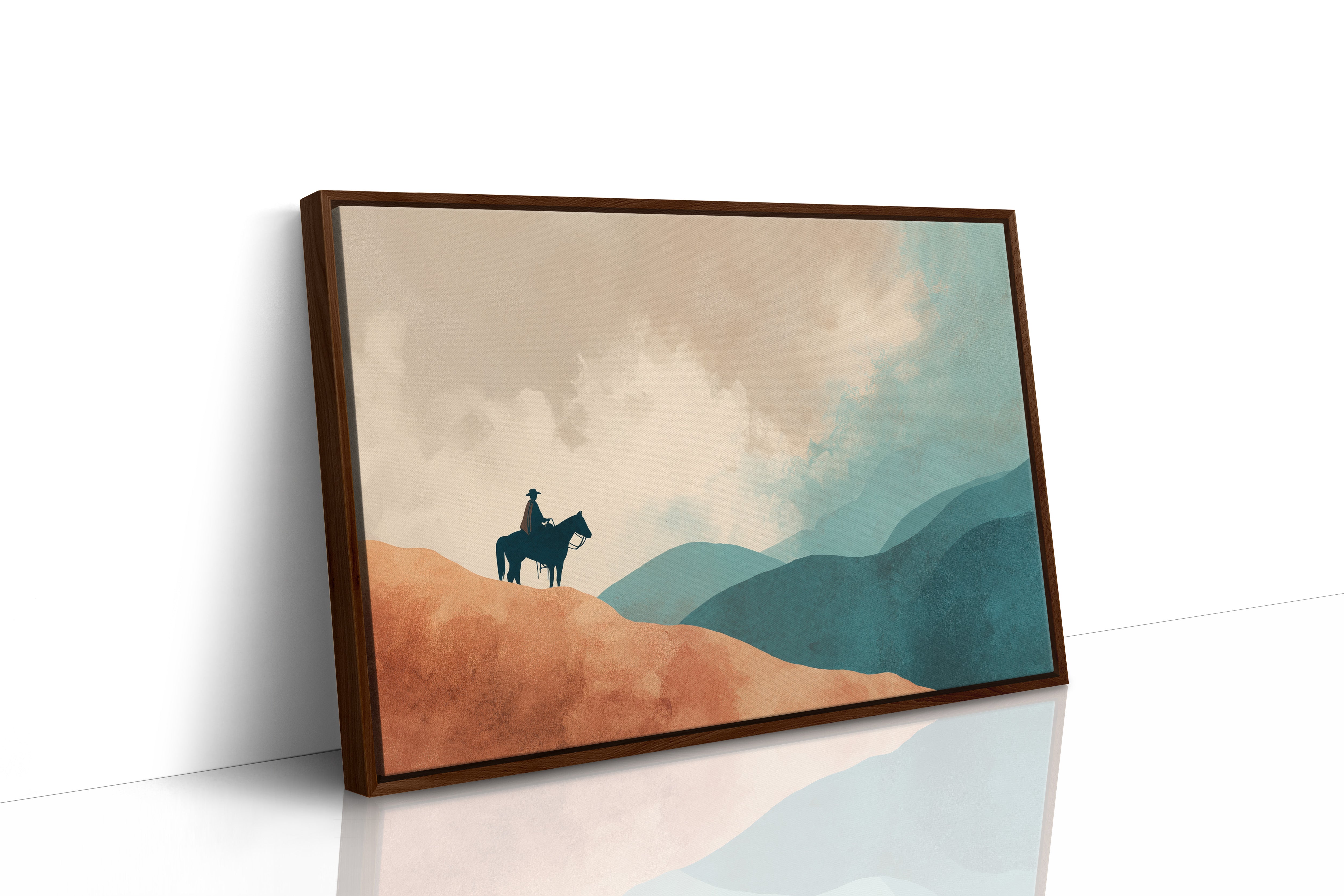 Solitary Wanderer Surveys Painted Valleys