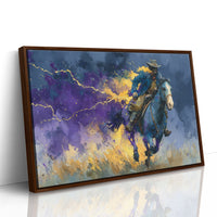 Cowboy in the Lightning Storm