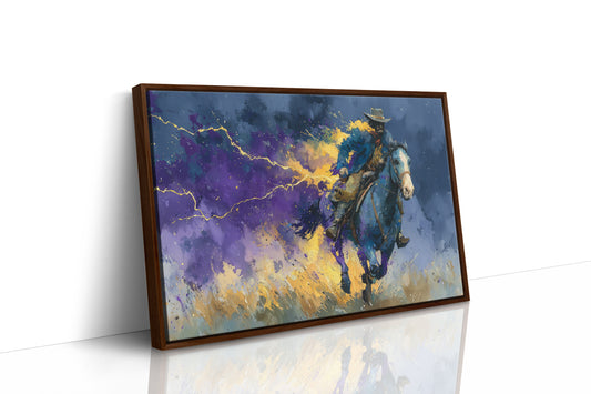 Cowboy in the Lightning Storm