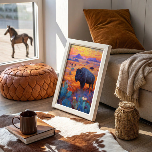 Prairie Bison Paint Golden Hours