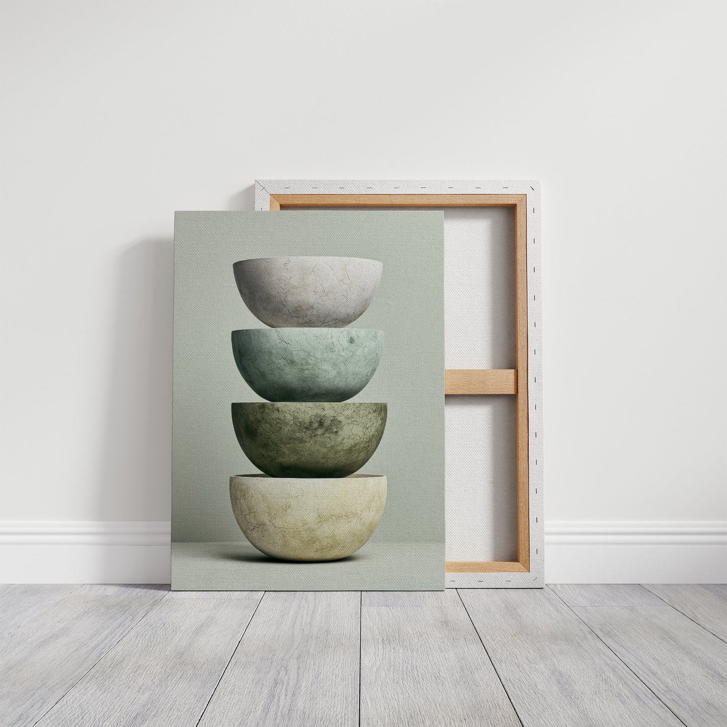 Stacked Stoneware: Sage to Cream