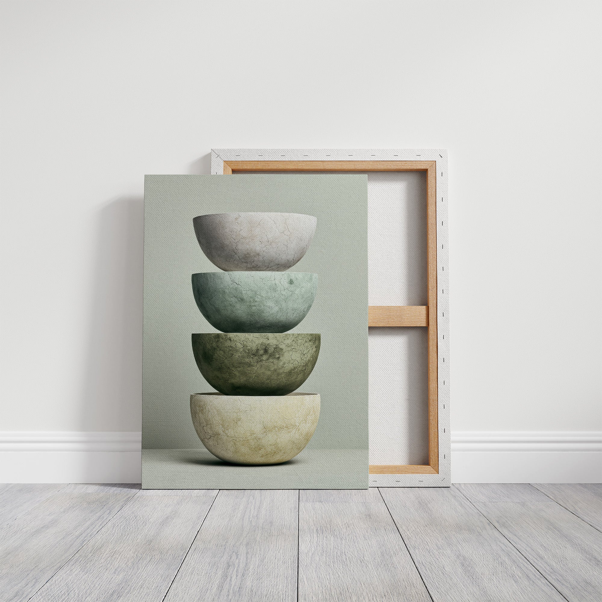 Stacked Stoneware: Sage to Cream