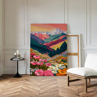 Mountains Adorned in Floral Splendor